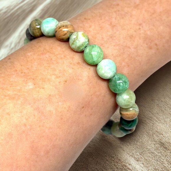 Phoenix Stone Gemstone Bracelet 8MM | Handmade Crystal Healing Jewelry - Picture 8 of 11